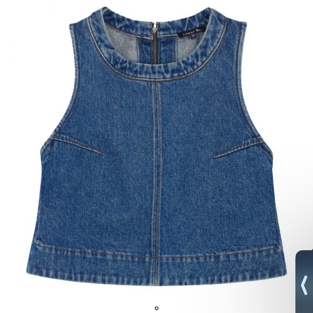 SOEUR
Crew Neck Sleeveless Crop Top w/ Tags
Size: M